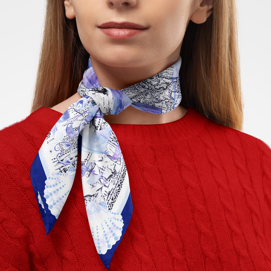 Discover the Timeless Beauty of the Vintage Nautical Organic Silk Twill Scarf