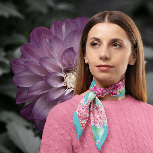 The Chrysanthemum Silk Scarf: Flowers from the Far East