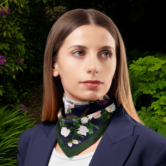 Secret Garden Organic Silk Twill Scarf