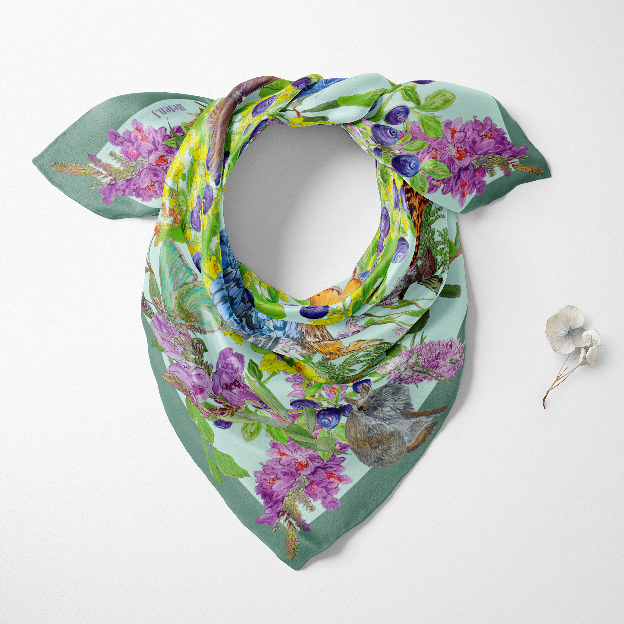 Dark Peak Organic Silk Twill Scarf