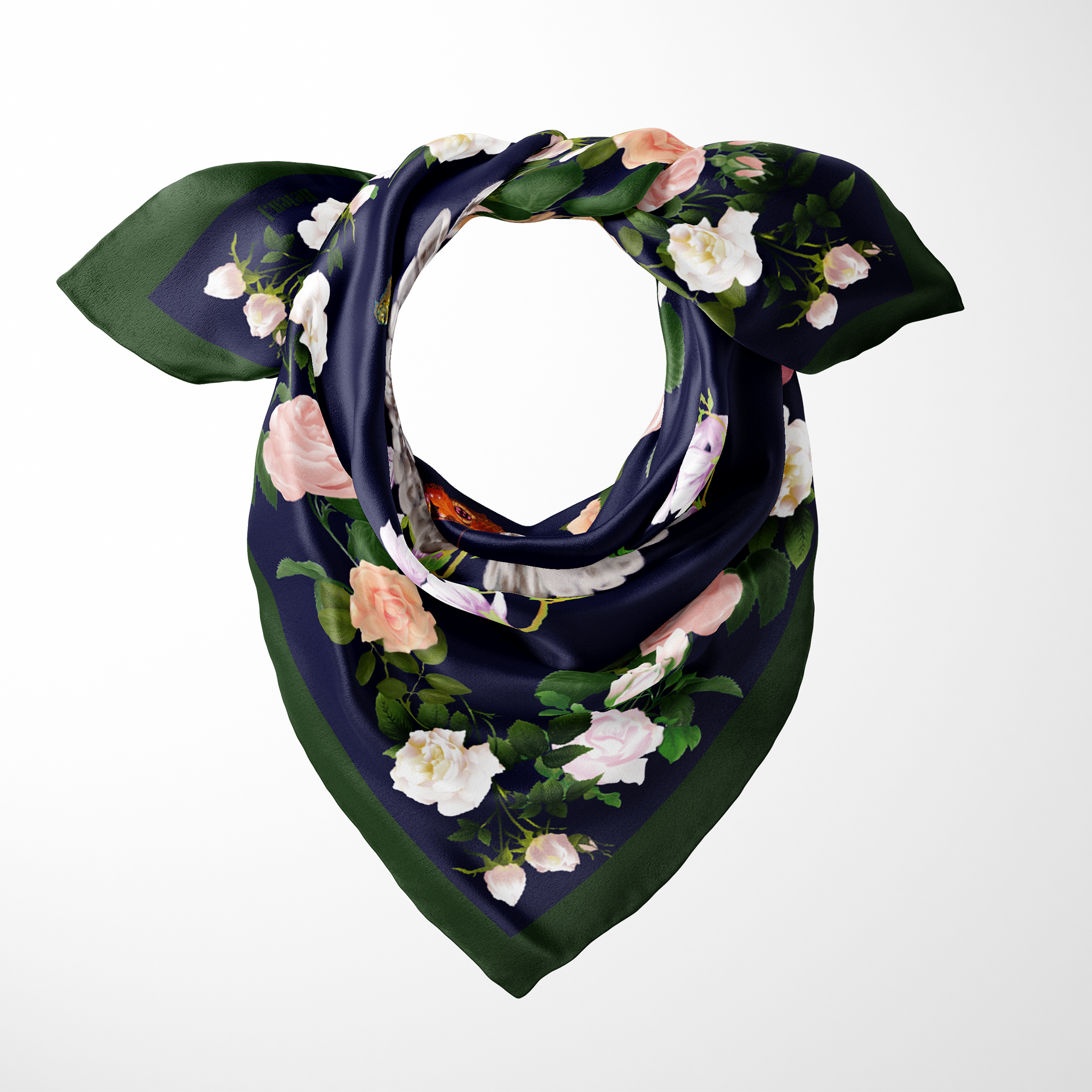 Secret Garden Organic Silk Twill Scarf