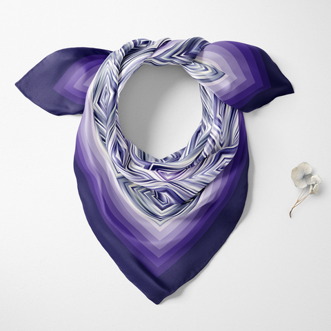 Blue John Organic Silk Twill Scarf