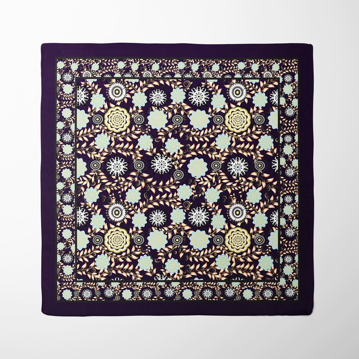 Lotus Organic Silk Twill Scarf