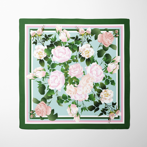 Rose Organic Silk Twill Scarf