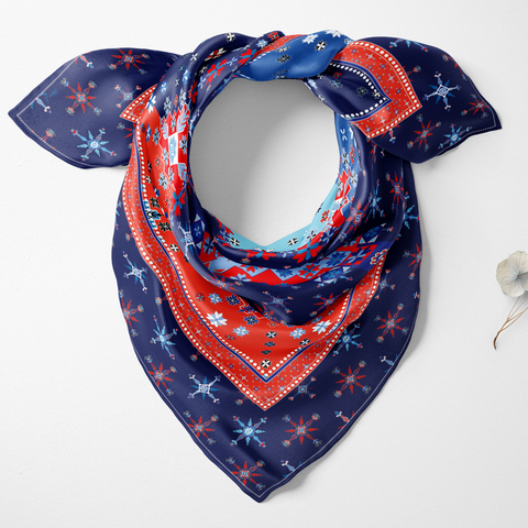 Nordic Star Organic Silk Twill Scarf