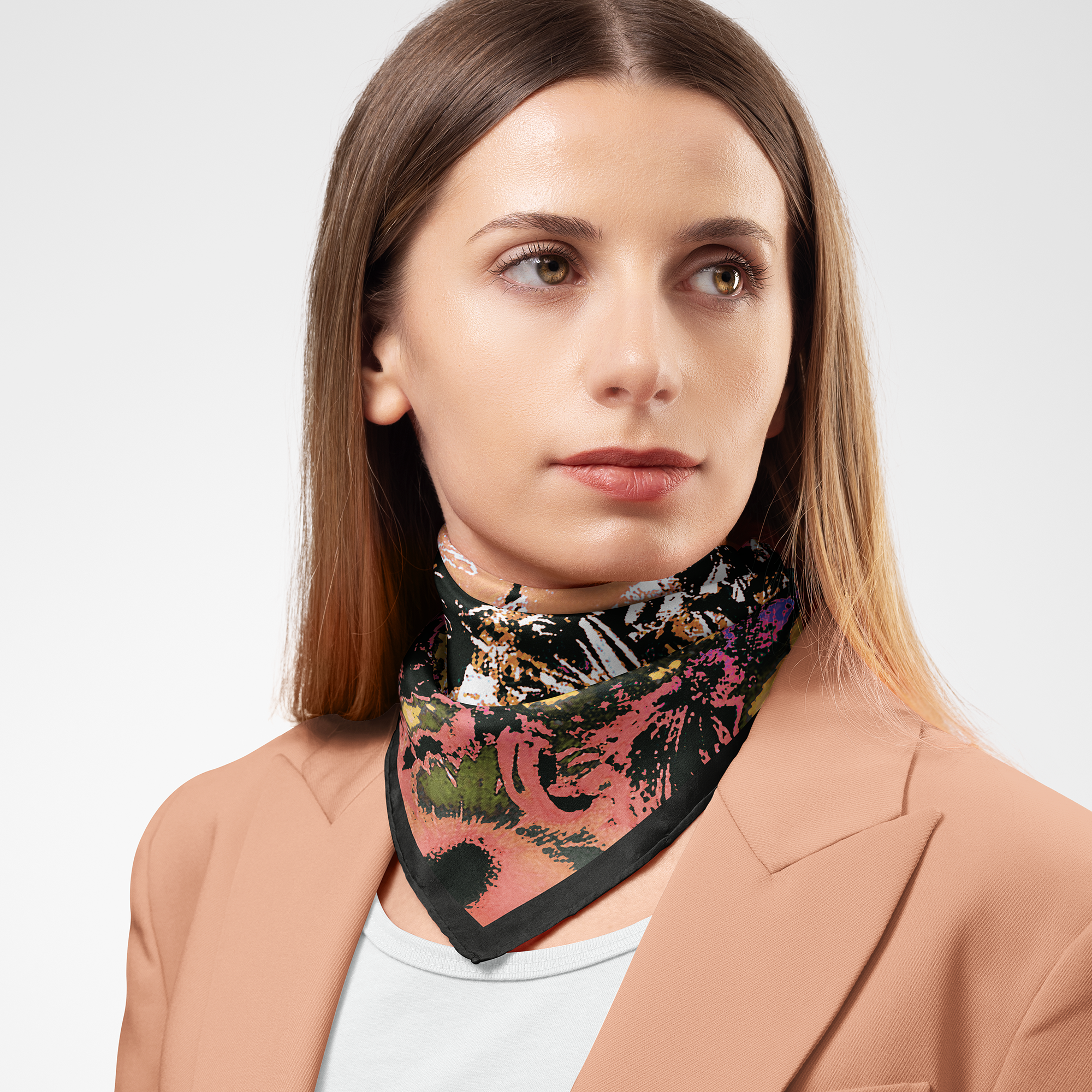 Fossil Organic Silk Twill Scarf