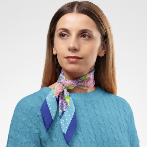 Hydrangea Silk Scarf